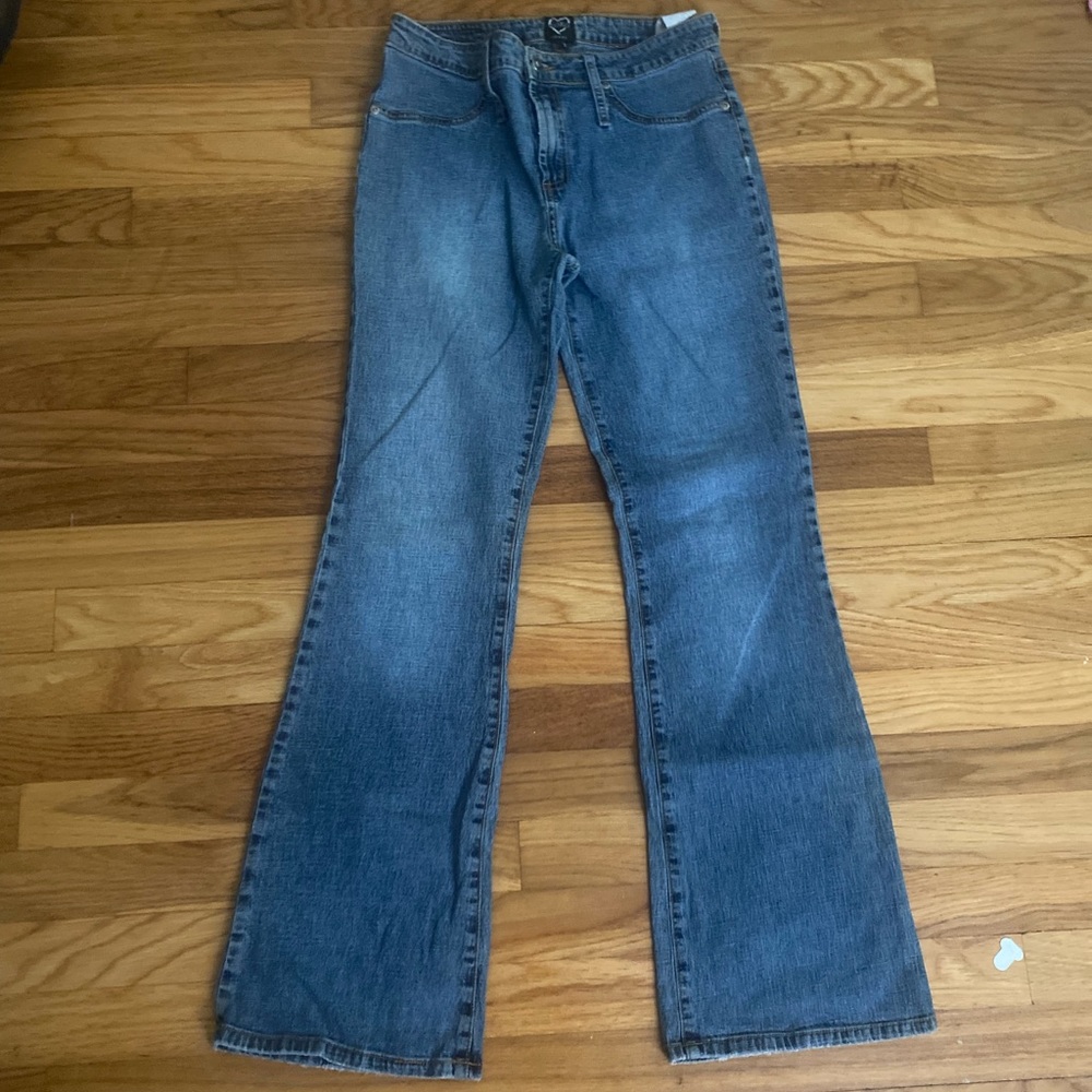 low rise flare vintage jeans